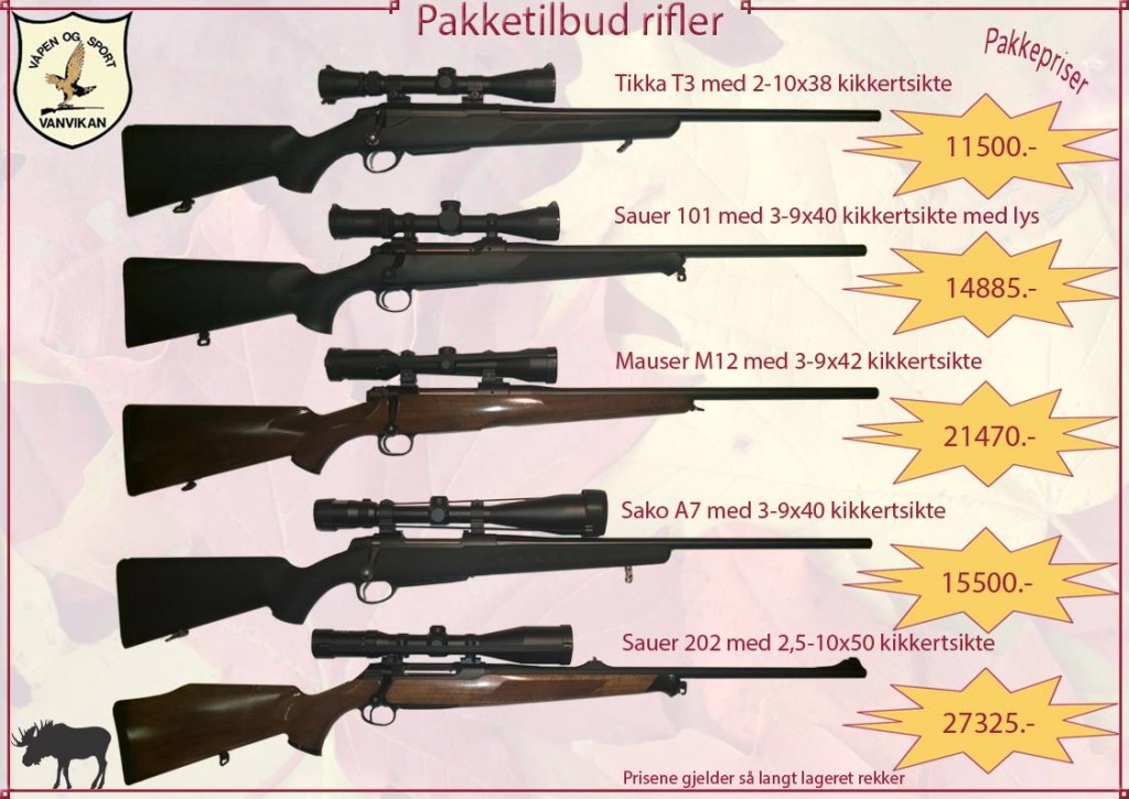 Pakketilbud Rifler